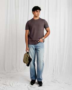 T-shirt à manches courtes pour homme, col rond, coton doux, uni, sans impression, fabricant de t-shirts personnalisés - Product Image 1