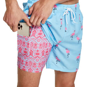 Pantalones Cortos Deportivos de Moda para Hombre, Diseño Único, Alta Calidad, con Bolsillos, para Entrenamiento y Running, 2 en 1, Personalizados, de Doble Capa, para Gimnasio - Product Image 1