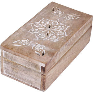 Artisan Wooden Engraving Decorative Storage <b>Box</b> With Hinged Lid For Jewelry <b>Keepsake</b> Vanity Organizer For Homedecor <b>Wedding</b> Gift - Product Image 5