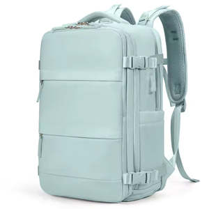 Large Capacity Business Travel <b>Laptop</b> Backpack Flight Approved Carry-on Luggage <b>Bag</b> Waterproof Polyester for Men <b>Women</b> - Product Image 2
