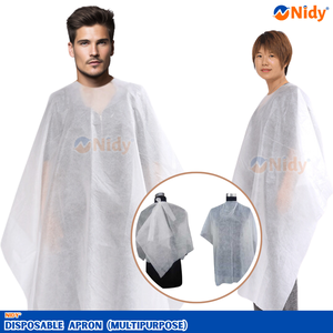 Nidy unisex ผ้ากันเปื้อนวัสดุ PP กันน้ำแบบใช้แล้วทิ้งสำหรับทุกเพศ (การออกแบบเป็นปมสี่เหลี่ยม vlcr สำหรับเด็กที่มีน้ำหนักเบาป้องกันการดูแลผิวด้านสุขอนามัย) - Product Image 4