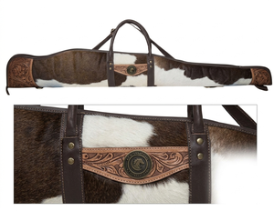 Backwoods Heritage Leather Short <b>Case</b> Outdoor Shooting Gear MOLLE Quick Release Protective Slip Cover Compact Padded Storage Bag - Product Image 2