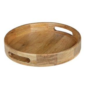 Bandeja de Servir Hecha a Mano de Madera de Mango - Acabado Natural al por Mayor |   Aqdus Saleem - Product Image 2