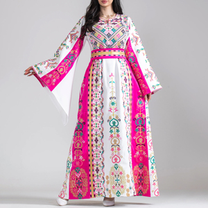 Muslim Women Long Thobe Dress Loose Fit Modest <b>Islamic</b> Wear Comfortable Daily Outfit - Product Image 2