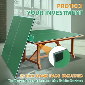 Tavolo da Ping Pong Verde di Media Dimensione 8 Piedi, Set Pieghevole e Portatile per Giochi al Chiuso - Product Image 5