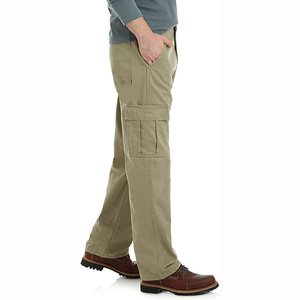 Pantalon cargo décontracté brodé pour homme de qualité supérieure, tissu durable 100 % coton, imperméable, respirant, multi-poches, taille mi-haute - Product Image 6