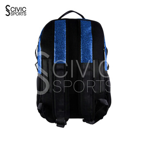 Sac à dos vintage imperméable unisexe pour enfants et adolescents Civic Sports Glitter Sparkly Sequin Stars 20-36L Sac d'école noir - Product Image 3
