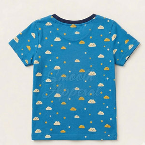 T-shirts pour enfants de haute qualité, 100% coton, lavés, respirants, légers, à manches courtes, pour l'été, décontractés et à porter au quotidien - Product Image 2