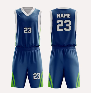 Tenues de basketball personnalisées haut de gamme à séchage rapide, ensemble maillot col en V intégral respirant pour équipes sportives - Product Image 6