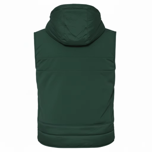 Gilet matelassé sans manches pour homme, veste d'hiver en polyester, pull rouge uni, logo personnalisé, OEM, vente en gros, haute qualité - Product Image 6