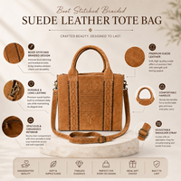 Sac à bandoulière en cuir suédé véritable de qualité supérieure pour femme, sac à main vintage style western, sacoche de créateur, pour le quotidien, les voyages, le bureau, la mode