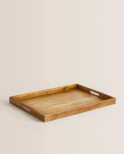 Plateau de service de luxe en bois de manguier, écologique, fait main, compatible lave-vaisselle et micro-ondes, finition polie, provenant d'Inde - Product Image 3