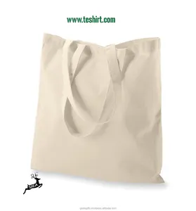 环保纯棉购物帆布手提袋带定制印花商标促销定制商标印花有机棉袋