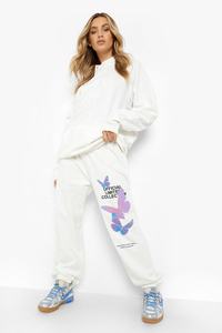 Survêtement officiel écologique personnalisé pour hommes Survêtement ample à capuche à manches longues avec broderie papillon Ensemble sweat à capuche et pantalon - Product Image 5