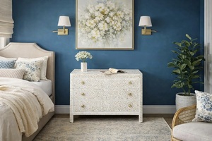 ILAHI's Bone Inlay <b>Drawer</b> Modern Design Agate Detailing <b>Storage</b> Portable Home Furniture - Product Image 3