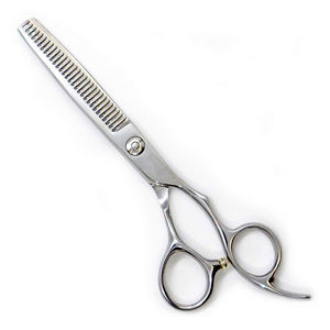 Professional Stainless Steel Hair <b>Thinning</b> Scissors Barber Salon Hairdressing Texturizing Shears with Ergonomic Finger <b>Rings</b> - Product Image 1