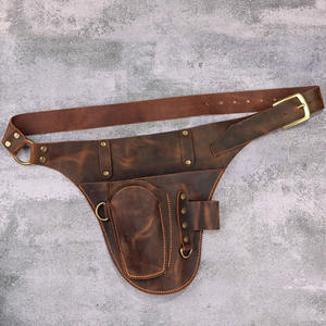 Cinturón de herramientas de cuero de alta calidad para floristas, diseñadores y expertos en jardinería con múltiples bolsillos para almacenamiento de herramientas. - Product Image 3