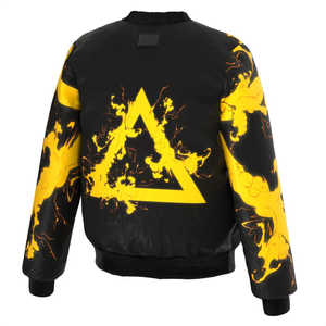 Chaqueta acolchada sublimada para mujer con cremallera, estilo puffer, para invierno, con estampado de letras, tela de lona, superventas 2026 - Product Image 2