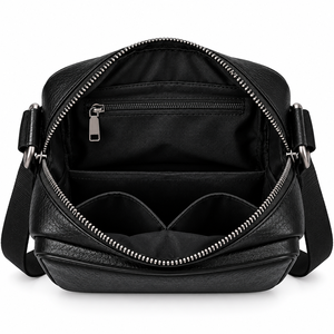 Bolso Bandolera de Cuero Personalizado, Bolso Mensajero, Bolsa de Viaje, Bolso Bandolera de Cuero Casual Unisex Personalizado - Product Image 3
