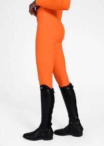 Leggings de equitación personalizados al por mayor para mujer con asiento de silicona, panel de malla y spandex de alto rendimiento, diseño a medida - Product Image 2