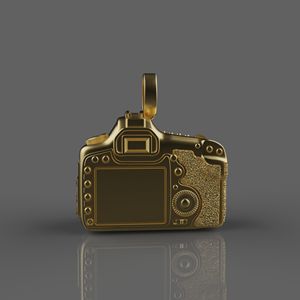 Collier pendentif appareil photo Hip Hop de luxe pour homme, personnalisé avec photo, en argent 925 plaqué argent, diamant de laboratoire taille brillant IGI - Product Image 4