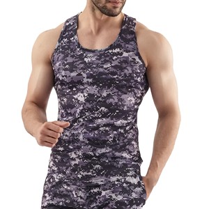 Camiseta sin Mangas para Hombre, Modelo 2026, Camuflaje, Cuello Redondo, Tejido de Poliéster, Secado Rápido, Deportiva, para Fitness, Tendencia - Product Image 3