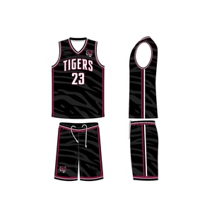 Vente en gros 100% maillots de basket-ball en polyester pour hommes nouveau style d'uniformes de basket-ball cousus dans les grandes tailles - Product Image 5