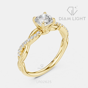 Bague de fiançailles en diamant de laboratoire taille coussin 0,70 carat, or blanc 14 carats, bague de mariage, bijoux fins, certifiée IGI - Product Image 6
