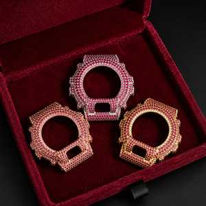 ฝาครอบตัวเรือนนาฬิกาประดับอัญมณีสีแดงสำหรับ GA6900 ผู้ชายผู้หญิงฮิปฮอปเครื่องประดับอุปกรณ์เสริม - Product Image 3