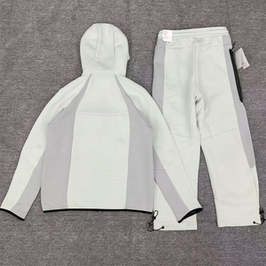 Nouveau design tendance, survêtement en nylon respirant et épais pour homme, survêtement en nylon zippé personnalisé avec logo, best-seller - Product Image 2