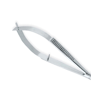 Ciseaux à ressort micro-affûtés faits à la main de qualité supérieure pour cils, en acier inoxydable durable, courbés pour manucure et cuticules - Product Image 5