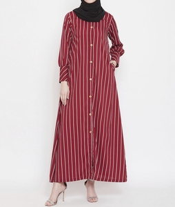 High Quality Beautiful Dubai Women <b>Abaya</b> Traditional Islamic Muslim Clothing & Accessories Floor Length Long Sleeves Front Open - Product Image 1
