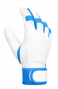 Gants de frappe de baseball personnalisés pour adultes en cuir premium, manchette longue, support de poignet réglable, pour entraînement d'équipe, vente en gros OEM - Product Image 4