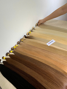 Cheveux humains de qualité supérieure sans perte de cheveux, 100 % vierges vietnamiens, couleur blond clair, doux et lisses, Super Double, de la marque NASA HAIR VIETNAM - Product Image 1