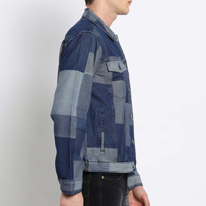 เสื้อแจ็คเก็ตยีนส์แบบ OEM ขายดี คุณภาพสูง แจ็คเก็ตยีนส์ลำลองสไตล์สตรีทสำหรับผู้ชาย รับทำโลโก้ตามสั่ง - Product Image 3
