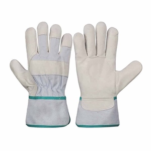 Guantes de Trabajo de Cuero de Cabra Resistentes al Calor de Alta Calidad, Guantes de Jardinería Suaves y Cómodos, Diseño de Logotipo Personalizado - Product Image 6