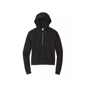 Black <b>Zip</b> <b>Up</b> Hoodie | Heavyweight Fleece Hooded Sweatshirt | Oversized Streetwear <b>Zip</b> Hoodie | Custom OEM Manufacturer - Product Image 2