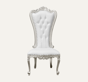 Chaise Trône Élégante en Bois Massif Faite à la Main et Durable pour Mariages de Luxe, Hôtels, Salons et Appartements - Product Image 1