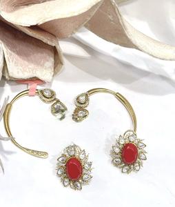 Stylish Premium Quality Gold Plated <b>Ear</b> <b>cuff</b> With Detachable Studs for Women Girls for Evening Looks for Party Wear Fashion - Product Image 2