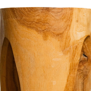 Taburete Trípode ARTERRA Premium de Madera de Teca Sólida, Asiento Versátil para Espacios Rústicos y Modernos, Ideal para Villas, Hoteles y Apartamentos, Hecho a Mano - Product Image 6