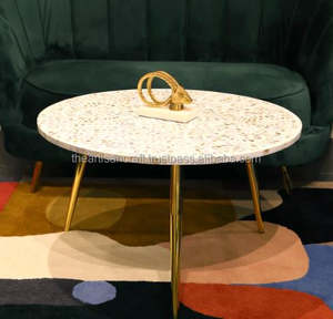 โต๊ะกาแฟประดับมุกทำด้วยมือดีไซน์แบบฝังที่ซับซ้อนของตกแต่งบ้านที่กลางเฟอร์นิเจอร์หรูหราไม่เหมือนใคร - Product Image 1