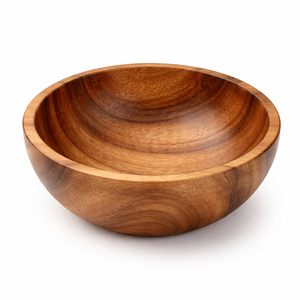 Tazón de Servir de Madera de Acacia Premium Woodensure, para Ensaladas, Frutas y Aperitivos, Hecho a Mano, Ecológico, Modelo OEM - Product Image 1