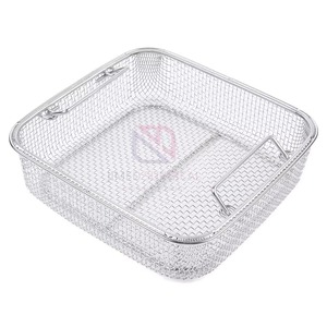 Custom OEM German Stainless Steel Surgical <b>Mesh</b> Tray <b>Basket</b> Autoclave Sterilization Durable Reusable Medical Instrument Tray - Product Image 6