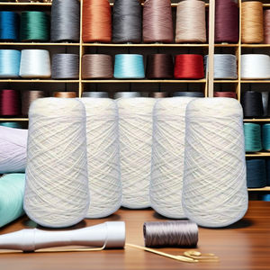 ผู้ผลิตอินเดียที่เชื่อถือได้จาก NE 30S/1เส้นด้ายโพลีเอสเตอร์ทอคุณภาพระดับพรีเมียมพร้อมบรรจุภัณฑ์แบบกำหนดเอง - Product Image 1