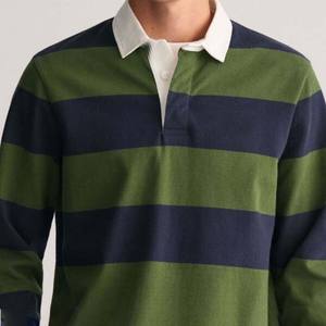 Ropa Deportiva Personalizada al 100% para Hombre, Camiseta de Rugby a Rayas de Manga Larga, Transpirable, Antibacteriana, de Secado Rápido, Tallas Grandes, Estampada - Product Image 3