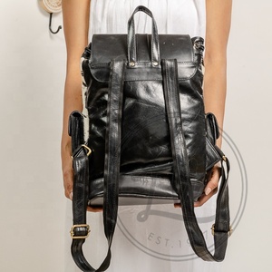 Animal Fur Cowhide Leather <b>Backpack</b> Handmade <b>College</b> Student <b>Backpack</b> Stylish <b>Backpack</b> - Product Image 2