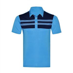 Polo de golf uni 100% polyester avec sublimation pour hommes polo de golf pour hommes avec logo brodé sur mesure pour hommes - Product Image 1