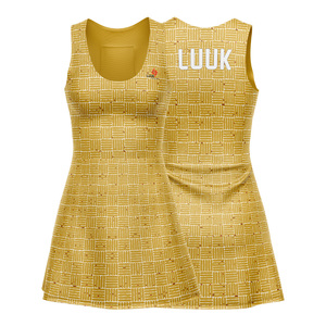 Vestido Deportivo Personalizado de Fábrica para Mujer, sin Mangas, para Tenis o Golf, Uniforme Transpirable Sublimado - Product Image 1