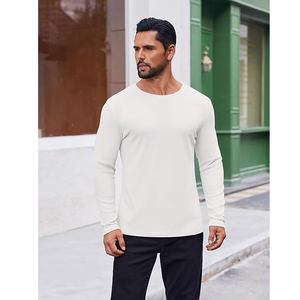 เสื้อยืดกีฬาผู้ชายคุณภาพสูงขายส่ง แห้งเร็ว สวมใส่สบาย สำหรับฝึกซ้อม  รับสกรีนโลโก้ เสื้อยืดแขนยาวเปล่า รับพิมพ์โลโก้ตามสั่ง - Product Image 4