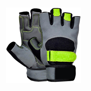 Gants de fitness athlétiques antidérapants pour hommes et femmes, à demi-doigts, avec fermeture à lacets, pour l'entraînement et la musculation, en Spandex – Grande Vente - Product Image 1